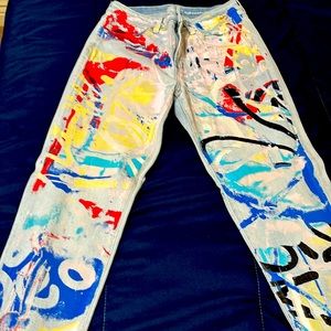Colorful Abstract Women's Jeans